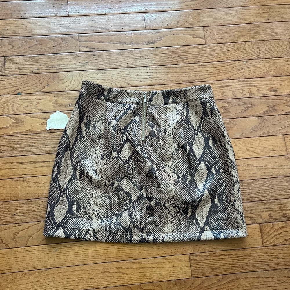 Aftaid state women snake print skirt size m
